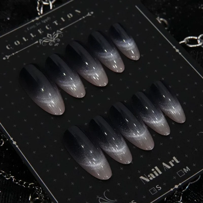 Ombre Stiletto Druck-Nageldesigns