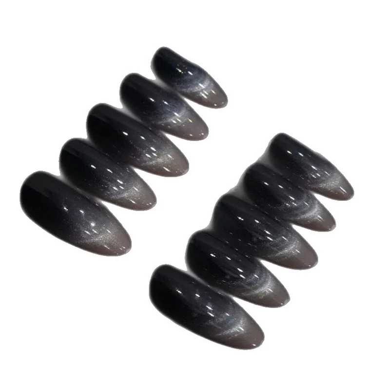 Ombre Stiletto Druck-Nageldesigns
