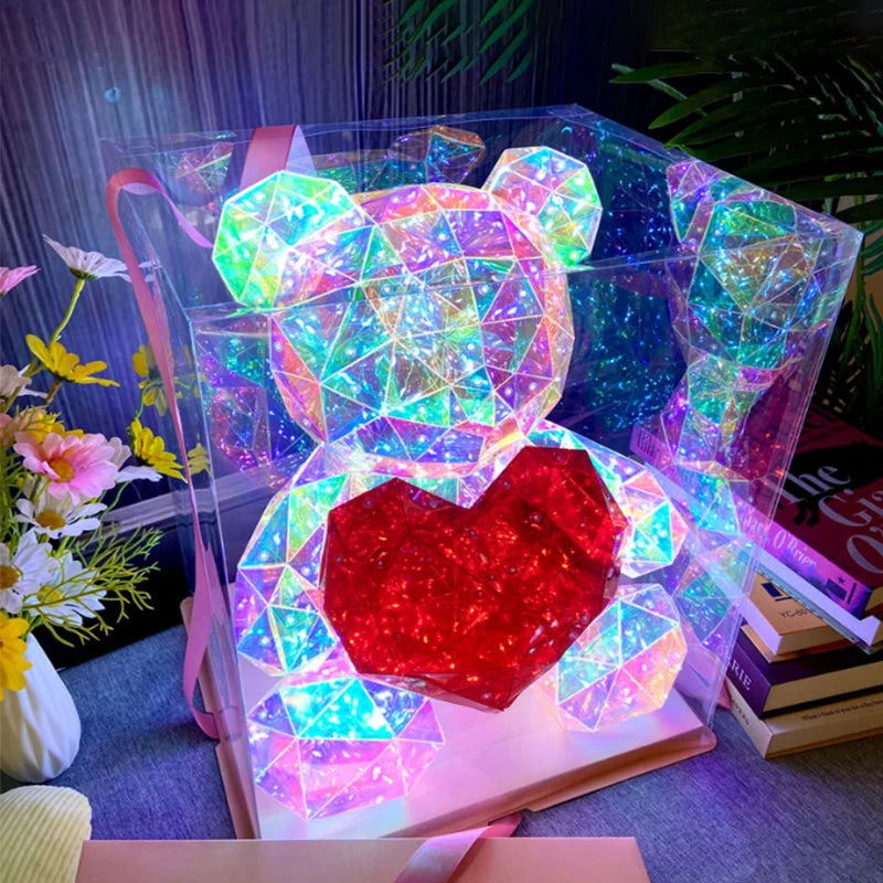 💕Valentinstags-Special – 50% Rabatt🎁 Bunter, leuchtender Bär