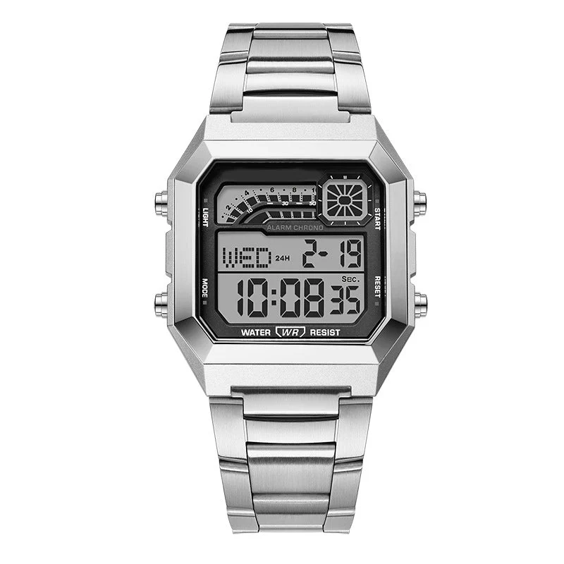 ⌚ 50% RABATT! ⏱️ Unisex-Digitaluhr mit Quadratischem Display – Leuchtanzeige, 50M Wasserdicht & Leichter Haltbarer Armband 🌙