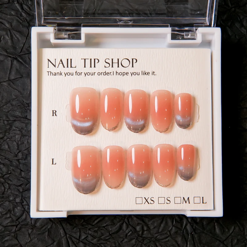 Ombre French Press-On Nagelspitzen
