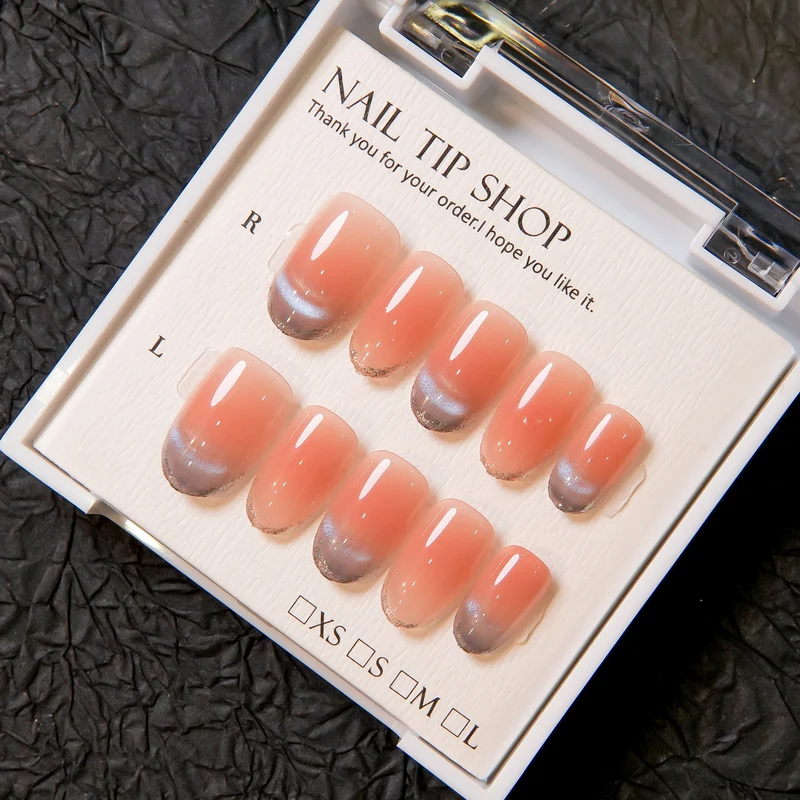 Ombre French Press-On Nagelspitzen