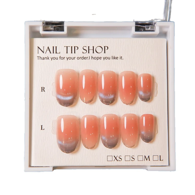 Ombre French Press-On Nagelspitzen
