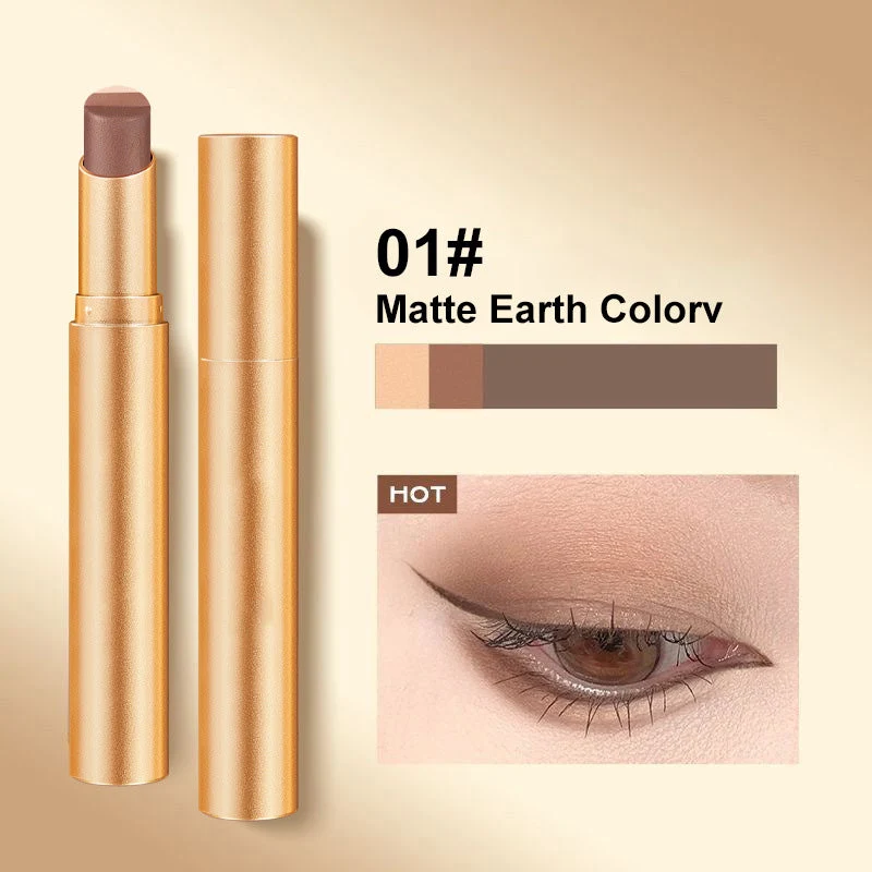 💄✨3 Farben in einem Stift – Kreiere mühelos vielfältige Augenblicks-Looks! 🎨🌟 Professionelle Qualität, langanhaltend & vegan.