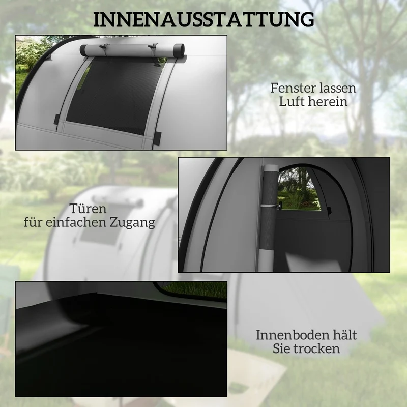 Campingzelt 4 Personen Familienzelt Outdoor Zelte