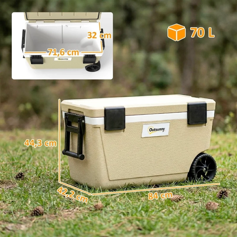Kühlbox 70L Passive Thermobox Kühlung Aufbewahrungsbox
