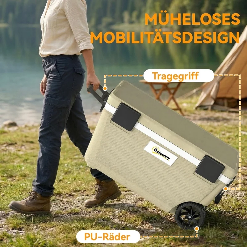 Kühlbox 70L Passive Thermobox Kühlung Aufbewahrungsbox