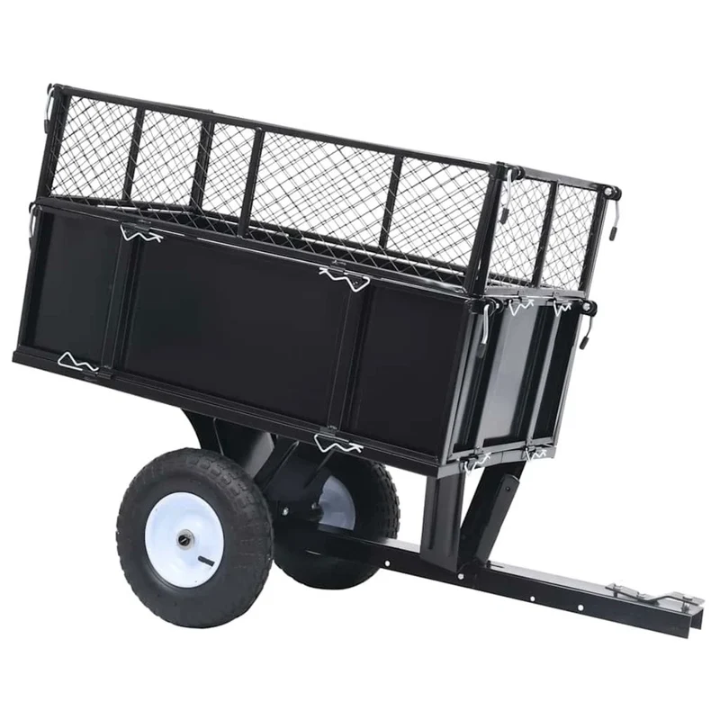 Kippanhänger Gartenwagen Rasenmäher Anhänger 150kg