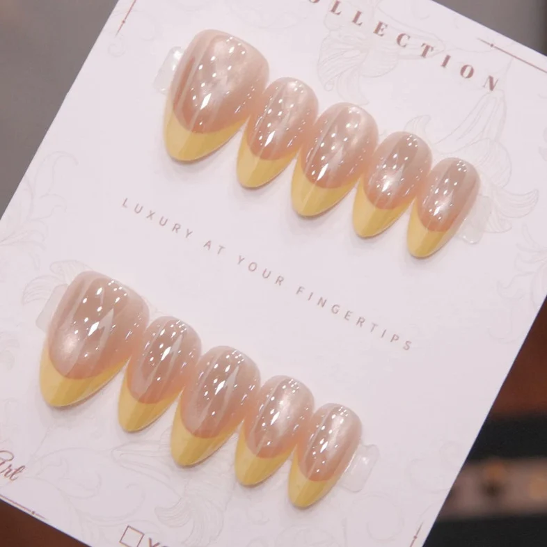 Luxus Französische Spitze Nagelverlängerungen
