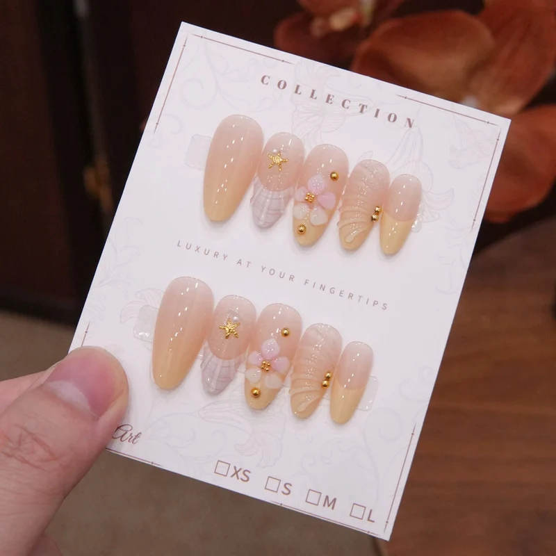 Luxus Florale Nagelverzierungen