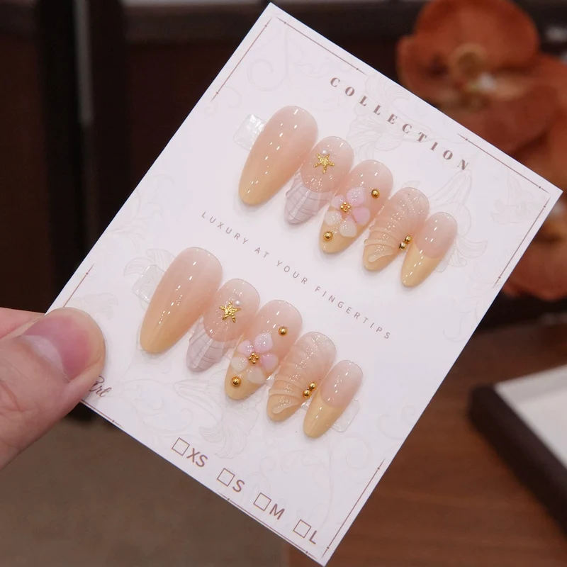 Luxus Florale Nagelverzierungen