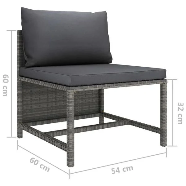 12tlg Gartenlounge Set Gartenmöbel Rattan Kissen Sitzecke