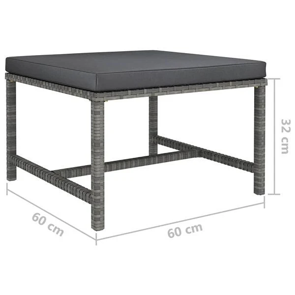 12tlg Gartenlounge Set Gartenmöbel Rattan Kissen Sitzecke
