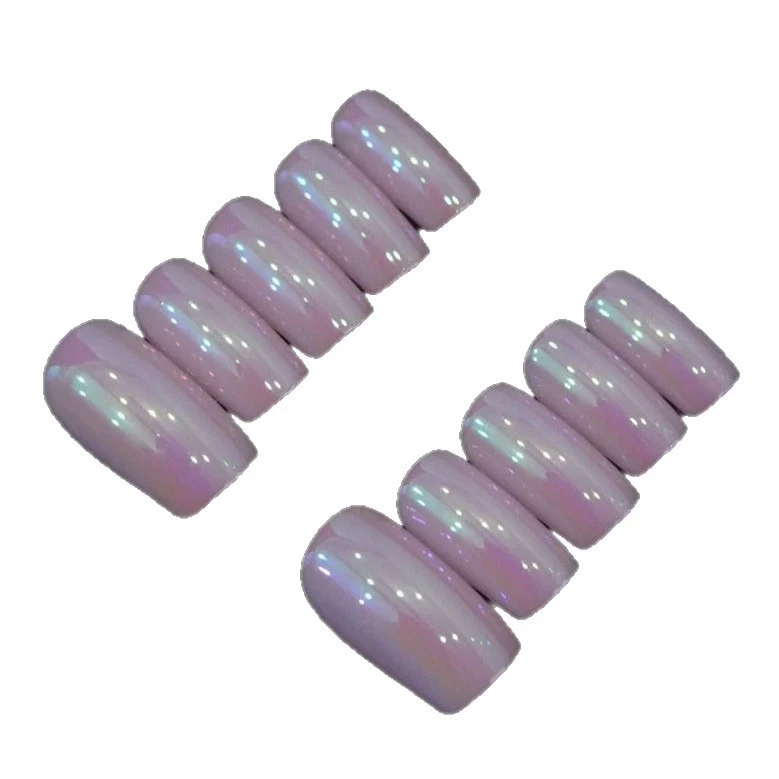 Iridescent Press-On Nagelkunst