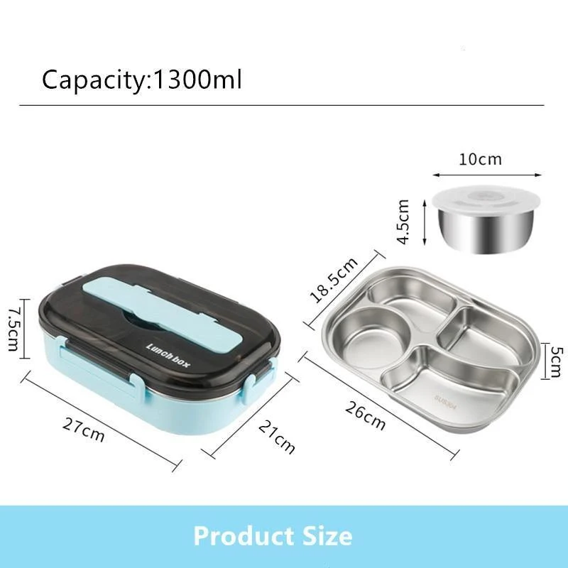 Skanto | Auslaufsichere Lunchbox aus Edelstahl