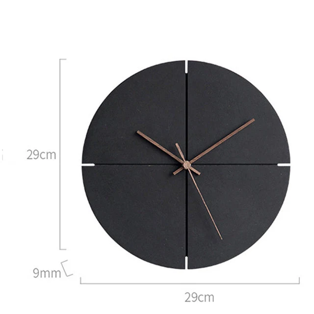 Skanto | Elegante nordische minimalistische Holzwanduhr