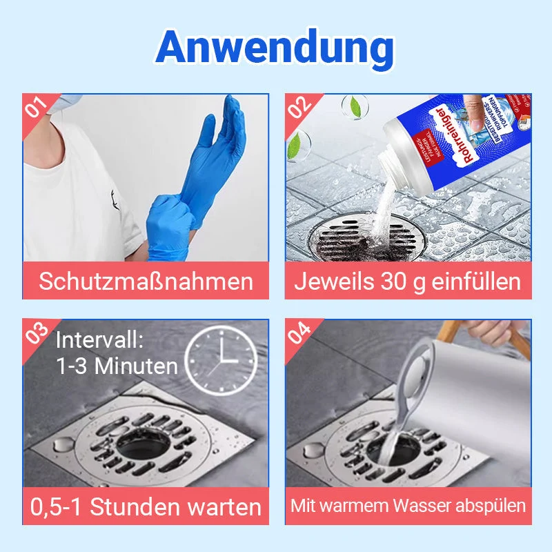🔥1 kaufen 1 gratis🔥Heißer Verkauf 50 % Rabatt!!💧🚰Das Wesentliche für zu Hause - Leistungsstarkes Rohr-Baggermittel
