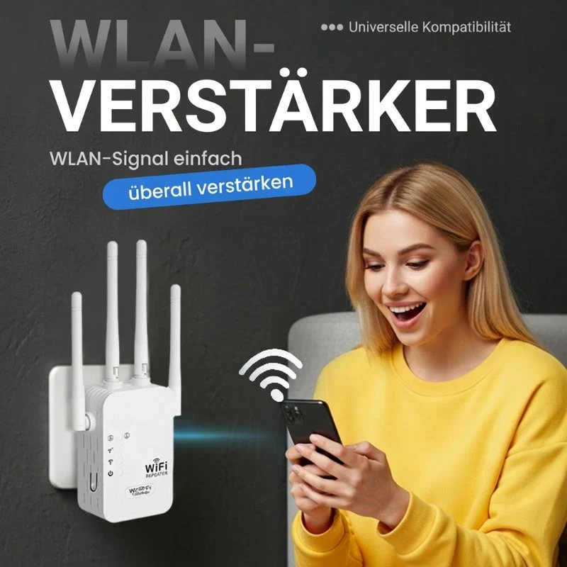 🎁Letzter Tag: 50 % Rabatt! 🔥 2026 WLAN-Verstärker – 1200 Mbit/s, Dualband (5 GHz / 2,4 GHz) 📶 Maximale Signalverstärkung – stabile Verbindung im ganzen Haus!