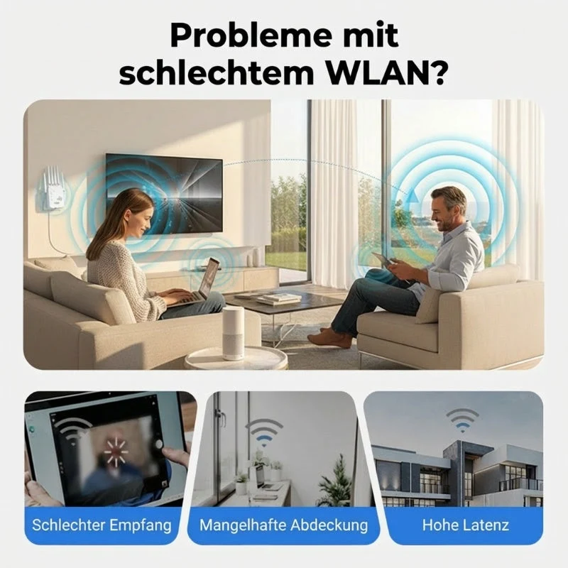 🎁Letzter Tag: 50 % Rabatt! 🔥 2026 WLAN-Verstärker – 1200 Mbit/s, Dualband (5 GHz / 2,4 GHz) 📶 Maximale Signalverstärkung – stabile Verbindung im ganzen Haus!