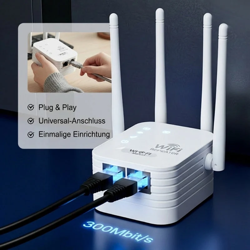 🎁Letzter Tag: 50 % Rabatt! 🔥 2026 WLAN-Verstärker – 1200 Mbit/s, Dualband (5 GHz / 2,4 GHz) 📶 Maximale Signalverstärkung – stabile Verbindung im ganzen Haus!