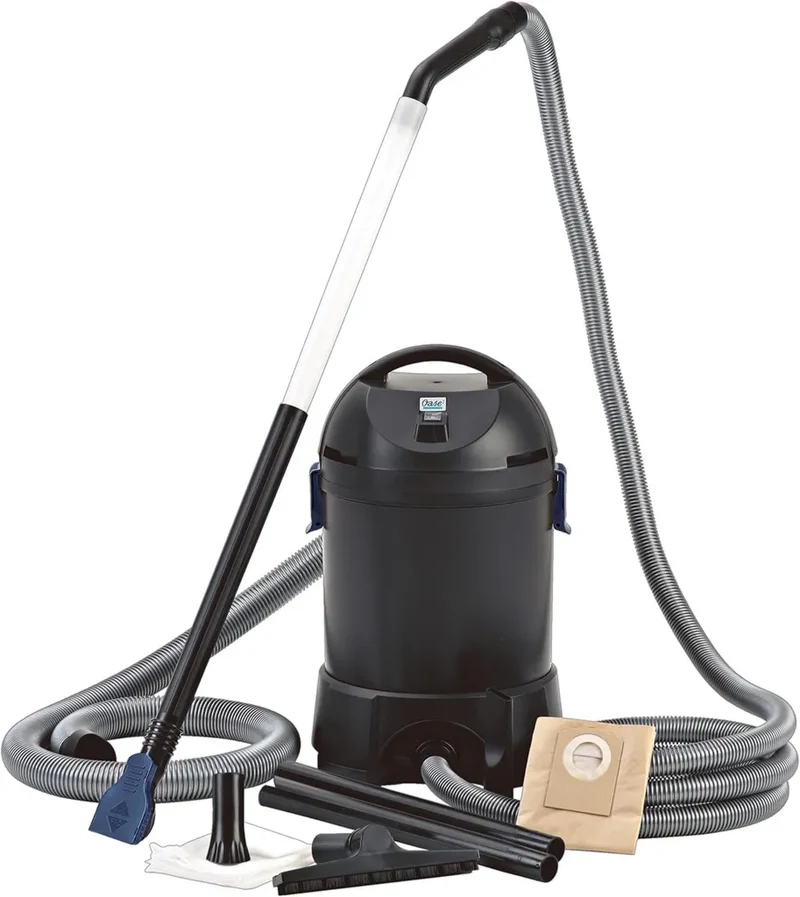 Oase PondoVac Classic Teichsauger 1400W, 3000 l/h - Effiziente Reinigung für Teiche und Haushalt inkl. 4 Düsen
