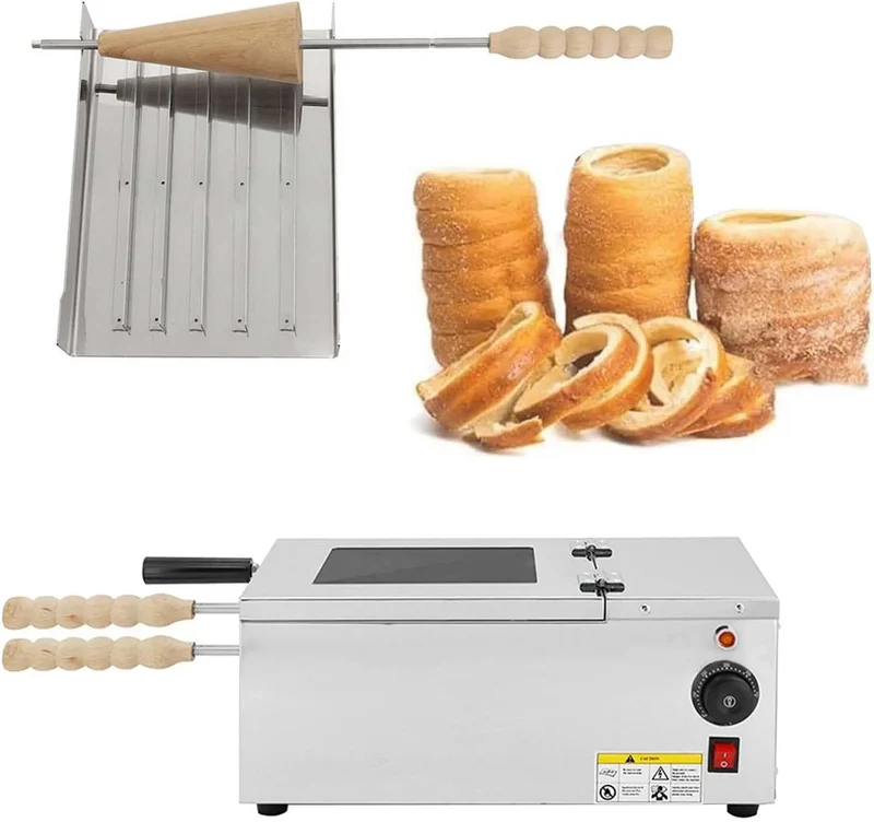 Smartes Thermostat, 1500 W, Grill, Mit Automatischer Rotation, Gewerblicher Eiswaffel-Backofen, Intelligentem Temperaturregler Und