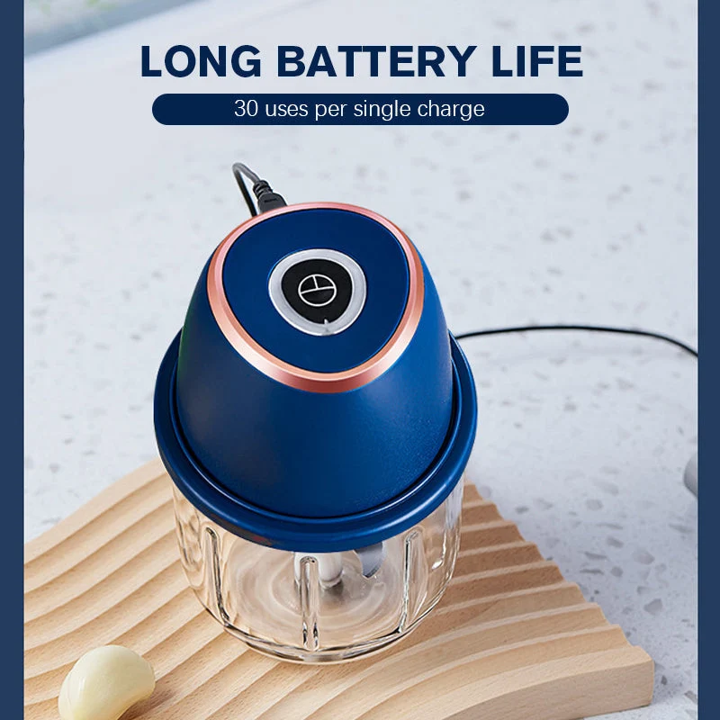 ⚡🥦 Kraftvoller Großvolumen-Elektrohacker – 1000W Motor, 2L BPA-freie Schüssel & Ein-Tasten-Pulsbetrieb 🥕
