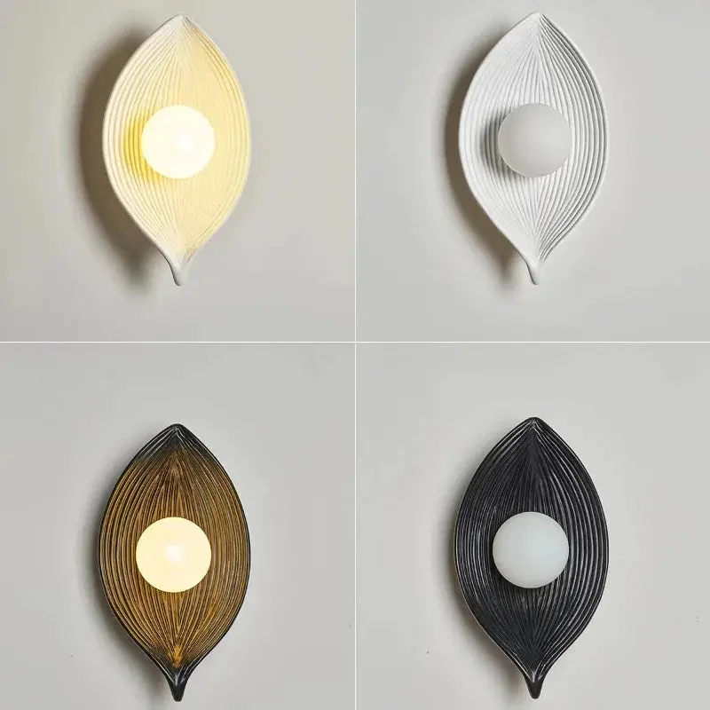 Skanto | LED Wandleuchte Blatt Gold Elegant