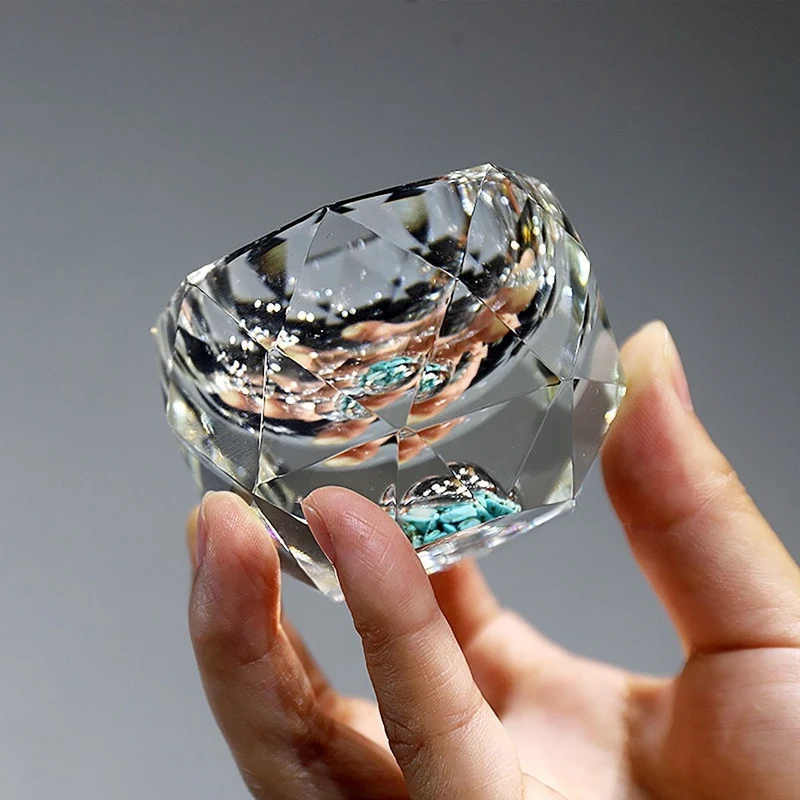 Skanto | 50ml Diamantgeschliffenes Kristall-Trinkglas Wodka-Shotglas Weinglas Whiskeyglas Likör Sake Soju Brandy Teetasse