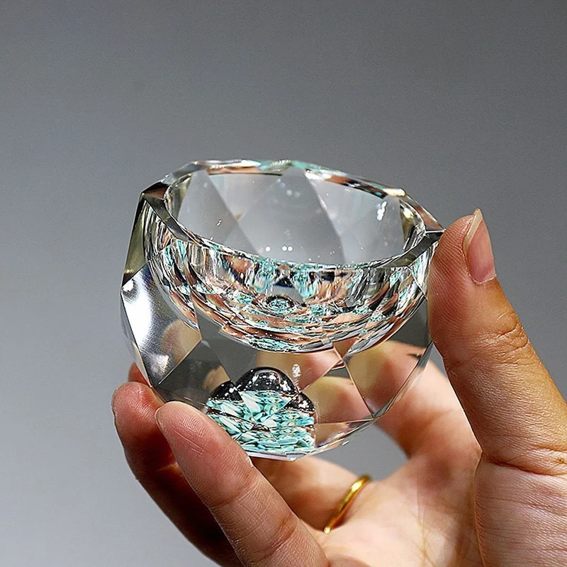 Skanto | 50ml Diamantgeschliffenes Kristall-Trinkglas Wodka-Shotglas Weinglas Whiskeyglas Likör Sake Soju Brandy Teetasse
