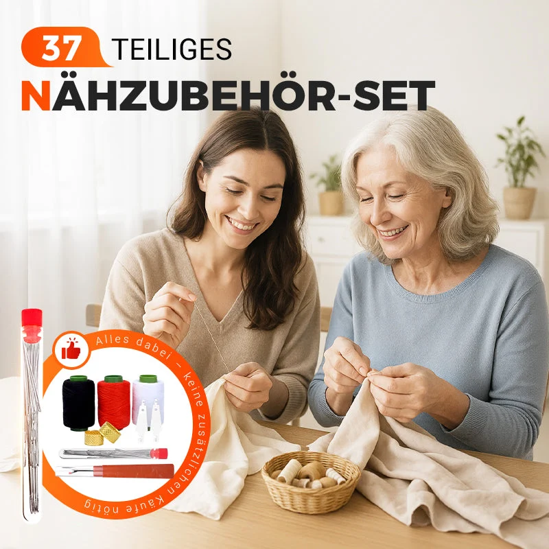 🧵✨Komplettes Näh-Set mit 37 Teilen – Organisiert, tragbar, perfekt für Notfälle & kreative Ideen! ✨️✨️ Ideal für Anfänger, Familien und Reisen – Jetzt vorbereitet sein!