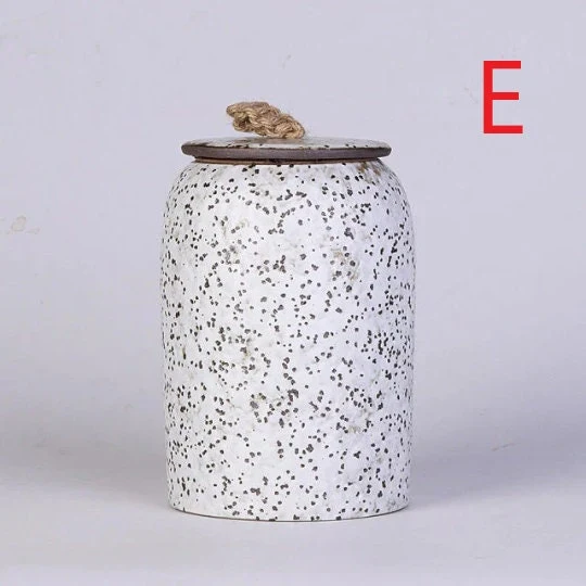 Skanto | Skanto Vintage Küchenglas für Kekse und Zucker | Luftdichtes Keramik Gong Fu Glas
