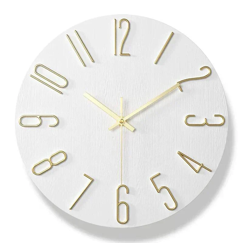 Skanto | Rahmenlose Wanduhr aus Holz – Nordische minimalistische geräuschlose Uhr für modernes Wohndekor