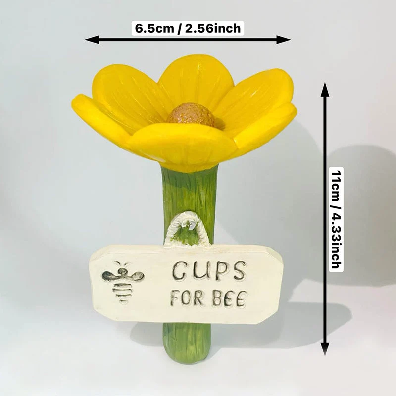 🌿🌸 Keramische Bienentränke in Blütenform💦🐝Praktischer Wasserspender für Bienen, wetterfest & nachhaltig – schonend für Insekten!