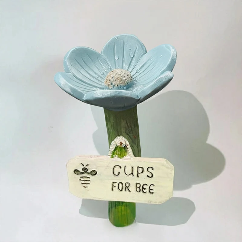 🌿🌸 Keramische Bienentränke in Blütenform💦🐝Praktischer Wasserspender für Bienen, wetterfest & nachhaltig – schonend für Insekten!