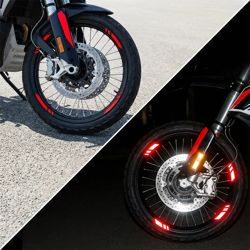 Reflektierende Felgenaufkleber für Motorräder