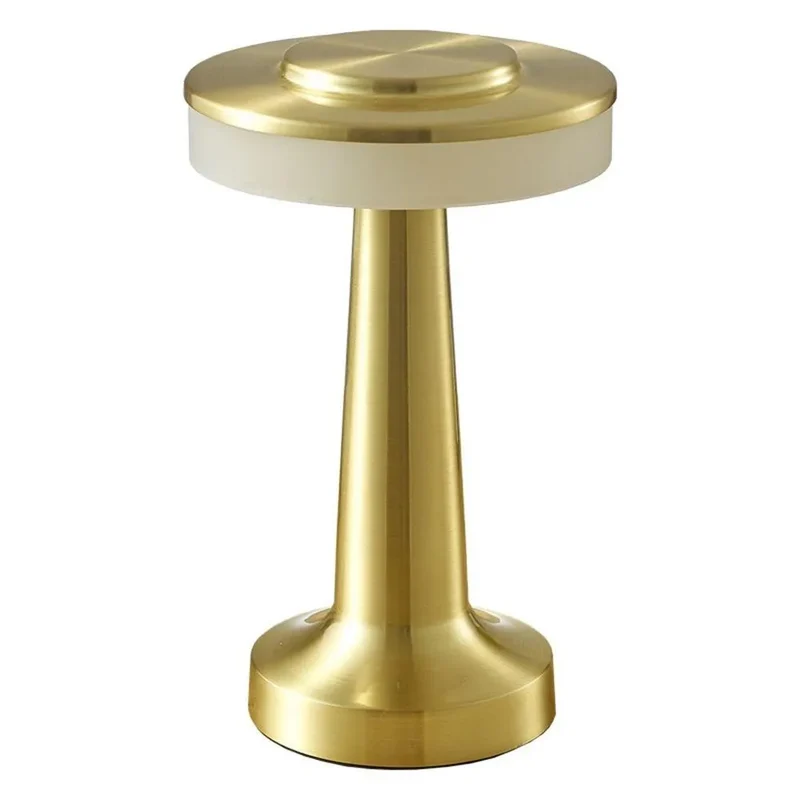 Skanto Skanto | Retro-LED-Tischlampe, USB-wiederaufladbar, stufenlos dimmbar, Nachtlicht, Campinglicht, geeignet als Barlampe, Schlafzimmer-Stimmungslicht