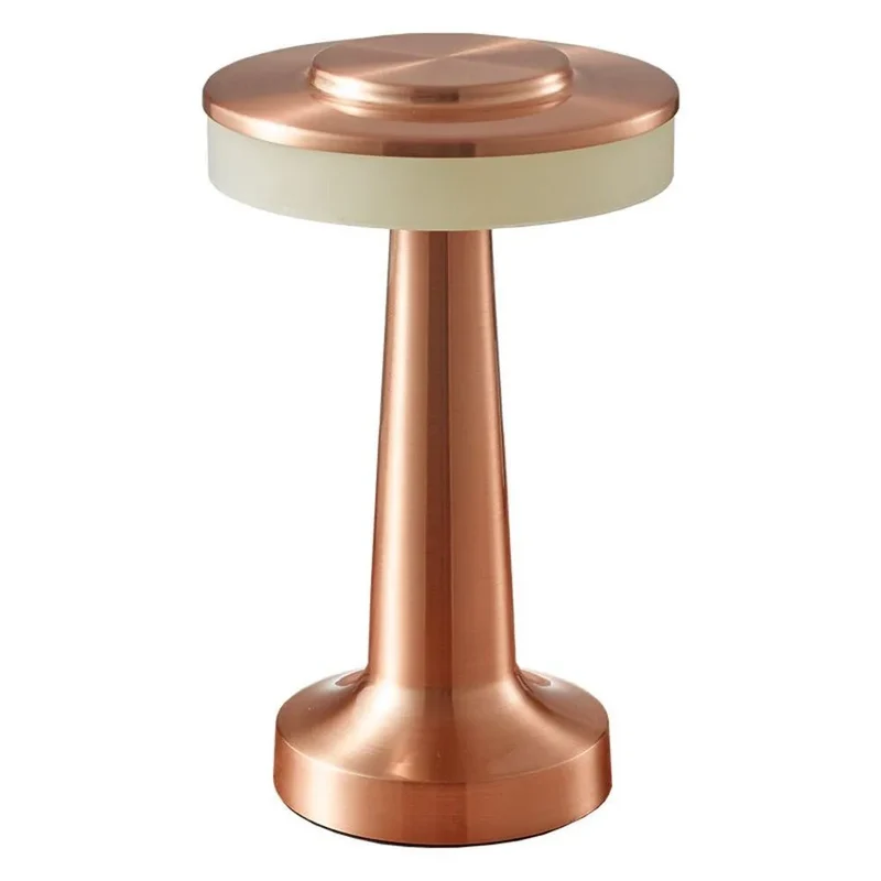 Skanto Skanto | Retro-LED-Tischlampe, USB-wiederaufladbar, stufenlos dimmbar, Nachtlicht, Campinglicht, geeignet als Barlampe, Schlafzimmer-Stimmungslicht