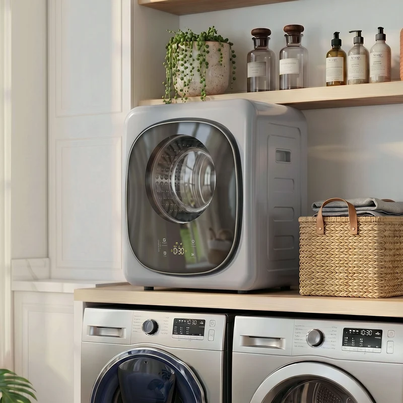 4kg Vented Tumble Dryer with Sensor Dry & 5 Modes, Compact 57cm Freestanding Clothes Dryer for Apartment Dorm RV Silver