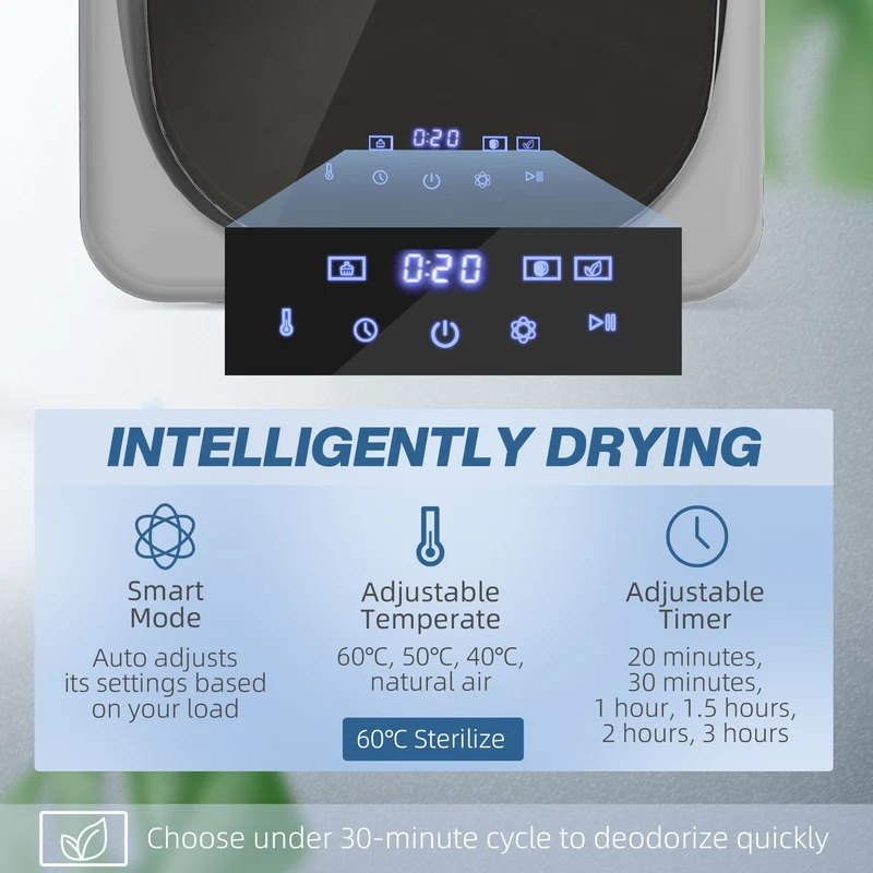 4kg Vented Tumble Dryer with Smart Mode & Stainless Steel Drum, Compact Freestanding Stackable Design, Silver