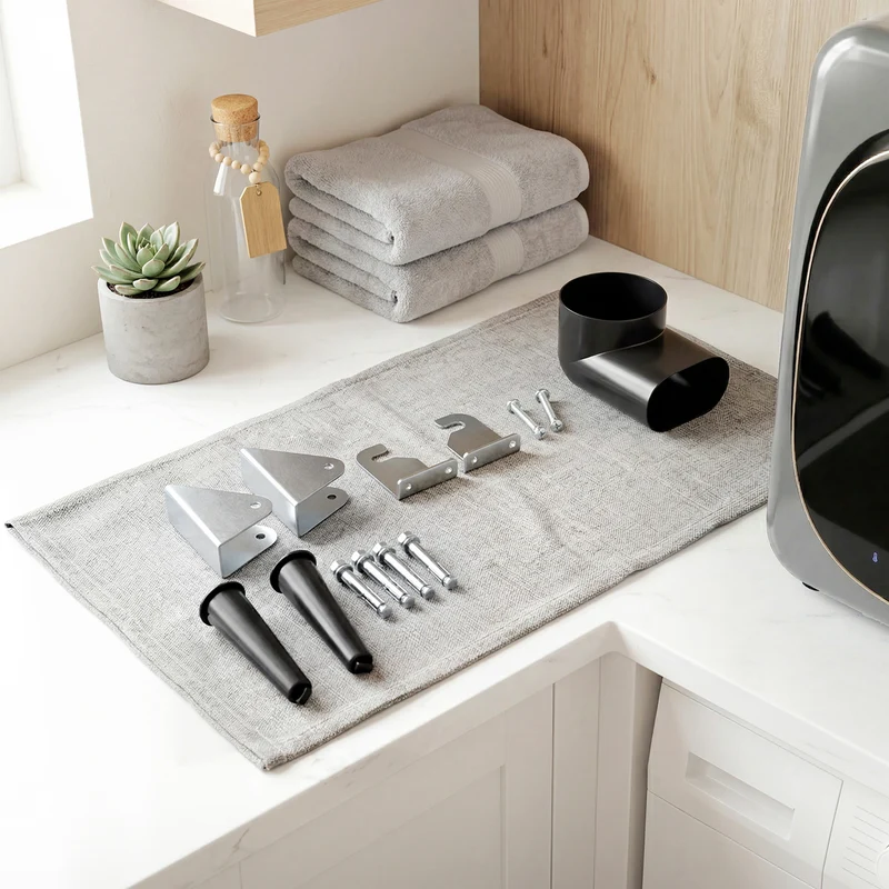 4kg Vented Tumble Dryer with Smart Mode & Stainless Steel Drum, Compact Freestanding Stackable Design, Silver