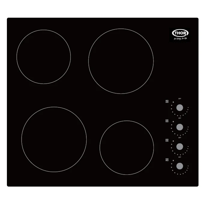 Thor 60CM 4 Zone Ceramic Kochfeld - Schwarz | T154MDMA