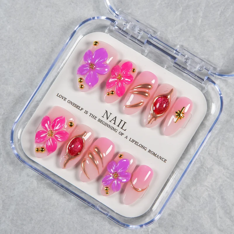 Blumen Nagelkunst Set