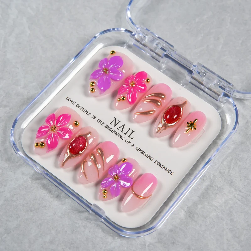 Blumen Nagelkunst Set