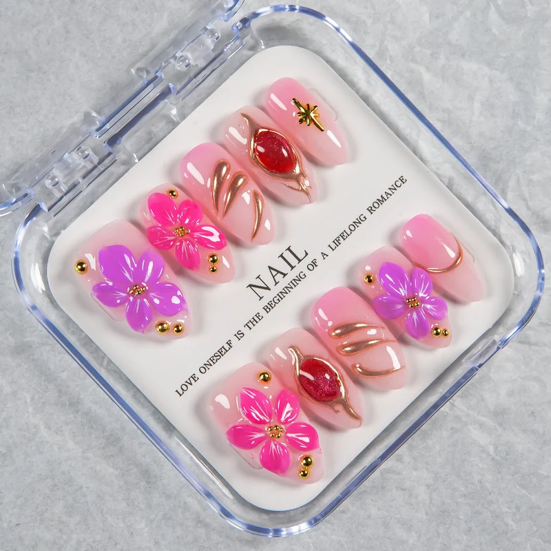 Blumen Nagelkunst Set