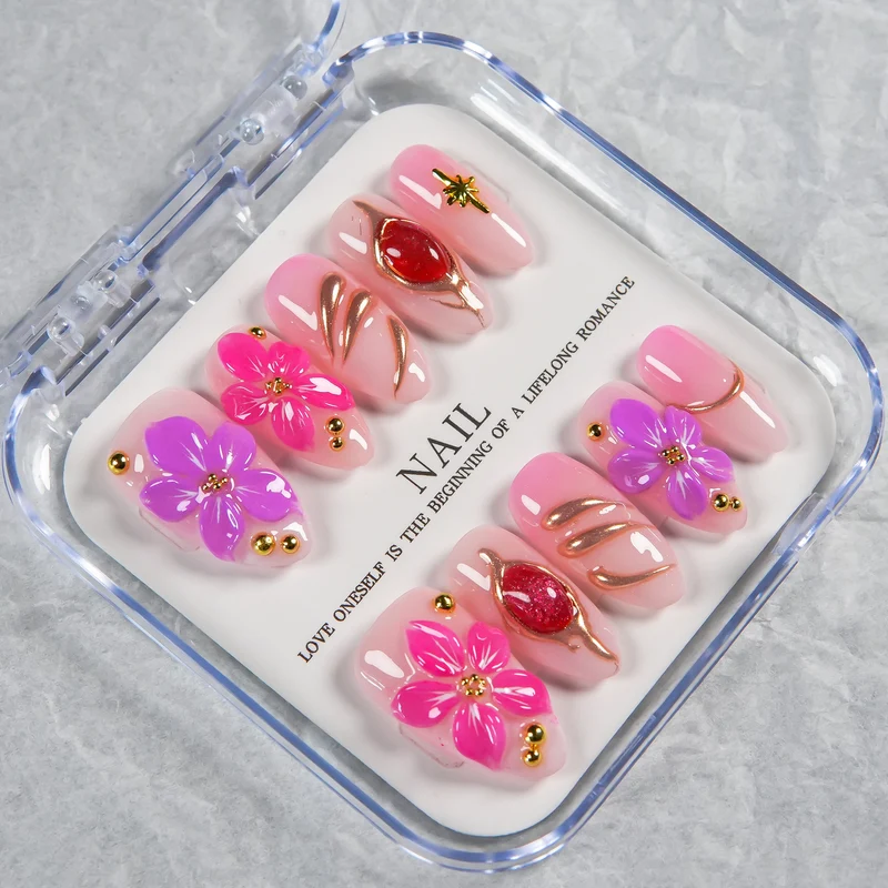 Blumen Nagelkunst Set