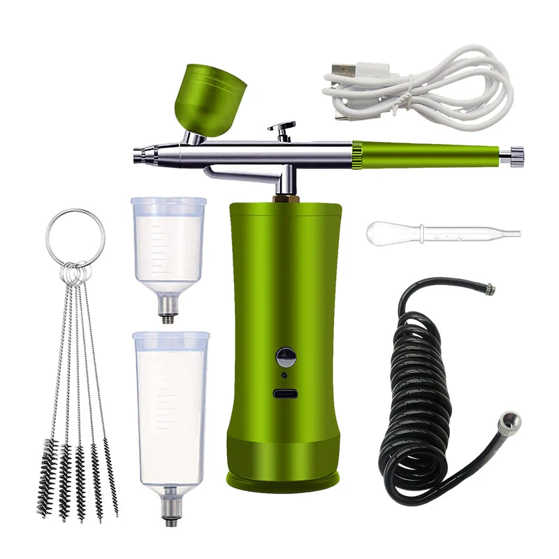 📢📢50 % Rabatt!! ⏰Kabelloses Airbrush-Set mit Kompressor