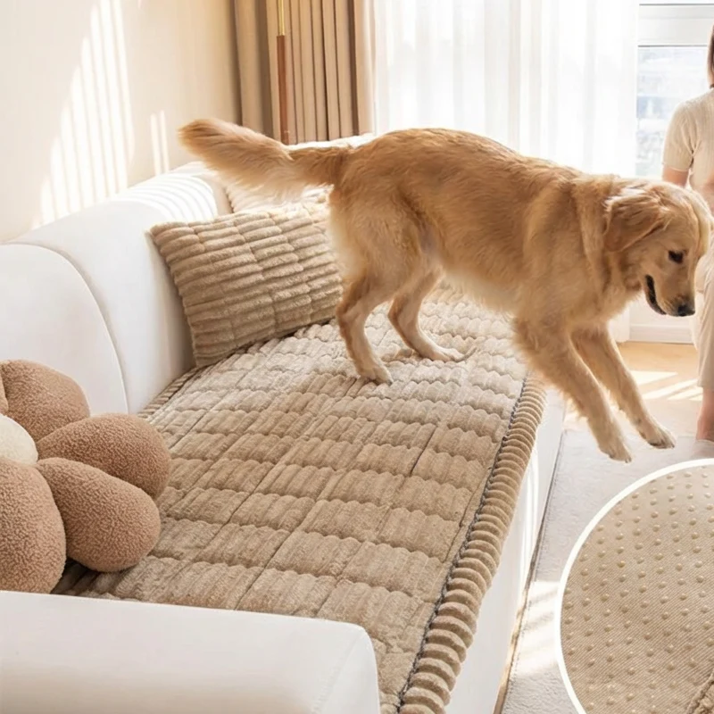 📢📢50 % Rabatt!! ⏰Gestepptes Cord-Sofa-Kissen mit rutschfester Unterseite