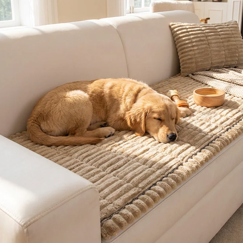 📢📢50 % Rabatt!! ⏰Gestepptes Cord-Sofa-Kissen mit rutschfester Unterseite