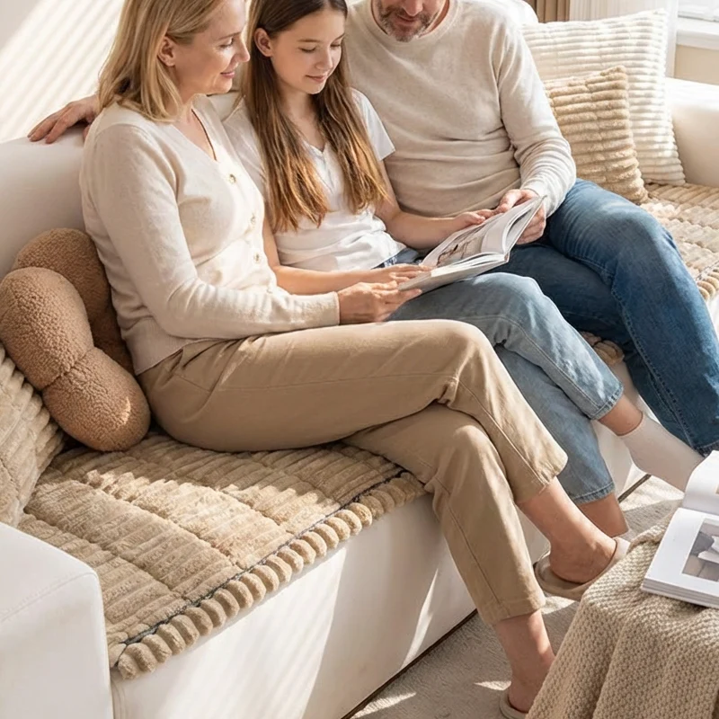 📢📢50 % Rabatt!! ⏰Gestepptes Cord-Sofa-Kissen mit rutschfester Unterseite